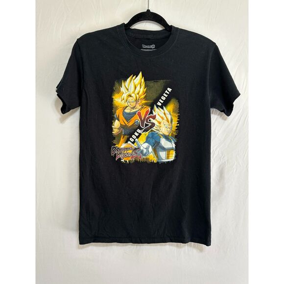 Dragonball Z Fighter Goku Vegata Black Tee Size S - Picture 1 of 4